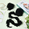 Turkey Feather Ornament Accessories AJEW-WH20018-91B-3