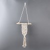 Cotton Cord Macrame Woven Wall Hanging HJEW-C010-21-3