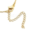 Brass & Plastic Pearl Letter Pendant Box Chain Necklaces for Women NJEW-U017-01G-22-4