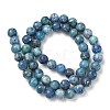 Dyed Natural Dolomite Beads Strands G-D337-8mm-D06-3