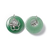 Natural Green Aventurine Pendants G-P484-01P-25-2