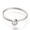 304 Stainless Steel Finger Rings RJEW-B0005-7-02P-1