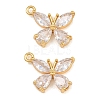 Brass Pave Cubic Zirconia Pendants CU-CBA7392-11G-01-1