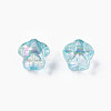 1-Hole Transparent Acrylic Buttons MACR-S373-129-C07-5