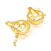 Brass Cage Pendants KK-CBA8ACD-01G-B-2