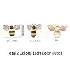 Alloy Enamel Cabochons ENAM-SC0001-28-2