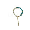 Dyed Natural White Chalcedony Round Beaded Bracelet NC1314-10-1