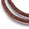 Electroplate Non-magnetic Synthetic Hematite Bead Strands LS-G-I208-19F-G-2