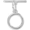 Brass Toggle Clasps KK-BBC0020-97-7