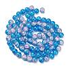 Spray Painted Crackle Glass Beads Strands CCG-Q001-10mm-19-2