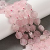 Natural Rose Quartz Beads Strands G-P534-A05-02-2
