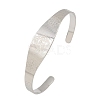 Saint Benedict Religion 304 Stainless Steel Cuff Bangles for Women LS-BJEW-S181-01P-2
