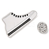 Platinum Alloy Enamel Brooches JEWB-I035-02P-03-3