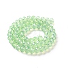 Baking Paint Transparent Glass Beads Strands LS-DGLA-A034-J8MM-D02-2