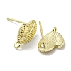 Left and Right Brass Stur Earring Findings KK-R154-08G-2