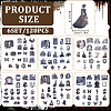 6 Sets 6 Styles Retro Paper Self-Adhesive Stickers DIY-WR0005-67-2