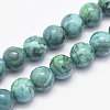 Natural Marble Beads Strands X-G-K211-6mm-A-1