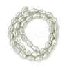 Electroplate Opaque Glass Imitation Pearl Bead Strands EGLA-H113-05C-2
