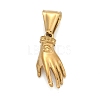 304 Stainless Steel Pendants STAS-D225-02G-1