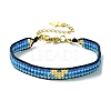 2Pcs 2 Colors Glass Seed Beaded Bracelet Sets BJEW-MZ00061-3