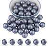 50Pcs Silicone Beads Round Rubber Beads 15MM Loose Spacer Beads for DIY Supplies Jewelry Keychain Making JX474A-1