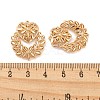 Rack Plating Brass Hollow Pendants KK-P244-12KCG-3