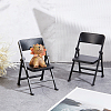 Cute Mini Plastic Foldable Chair DJEW-WH0015-79A-6