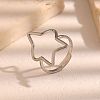 304 Stainless Steel Open Cuff Rings for Women WGE4013-02-2