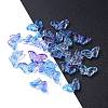 Electroplate Transparent Glass Beads X-EGLA-L027-E-C01-1