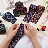 FINGERINSPIRE 12.25M 7 Colors Ethnic Style Polyester Ribbons OCOR-FG0001-23-3