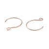 Ion Plating(IP) 304 Stainless Steel Earring Hooks STAS-L216-02A-RG-3