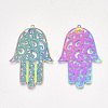 Ion Plating(IP) 304 Stainless Steel Filigree Big Pendants X-STAS-S108-45-2