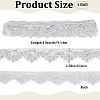10 Yards Sparkle Polyamide Wavy Flower Lace Trim OCOR-WH20022-023B-2