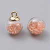 Transparent Glass Globe Pendants GLAA-TAC0002-J06-2