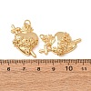 Brass Pendants KK-CBA2F11-15D-G-3