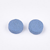 Painted Poplar Wood Cabochons WOOD-T021-25B-2
