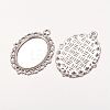 Zinc Alloy Pendant Settings for Cabochon & Rhinestone PALLOY-A15257-AS-LF-2