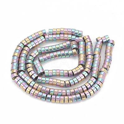 Electroplate Non-magnetic Synthetic Hematite Beads Strands G-T061-141D-1