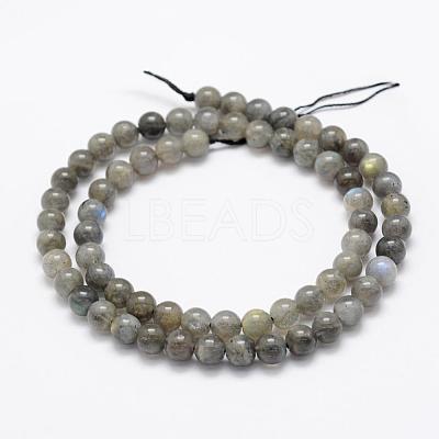 Natural Labradorite Beads Strands G-P322-31-6mm-1