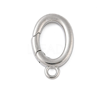 Brass Spring Gate Ring KK-L245-04P-01-1