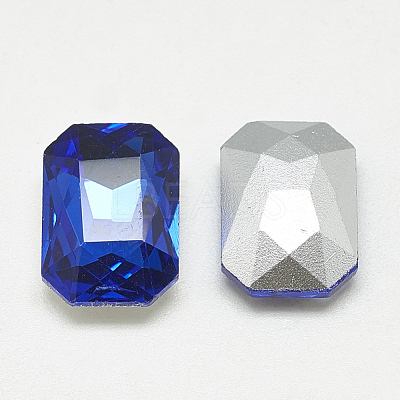 Pointed Back Glass Rhinestone Cabochons RGLA-T079-8x10mm-11-1