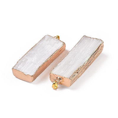 Natural Selenite Big Pendants G-P496-06-1