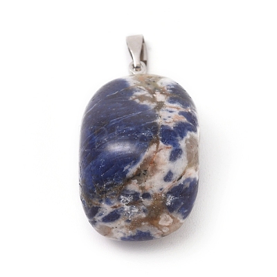 Natural Sodalite Pendants X-G-k302-B12-1