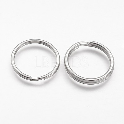 Tarnish Resistant 304 Stainless Steel Split Key Rings STAS-F041-35-1