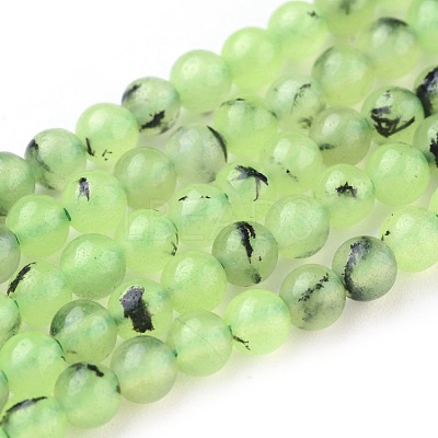 Natural Prehnite Beads Strands X-G-I250-01A-1