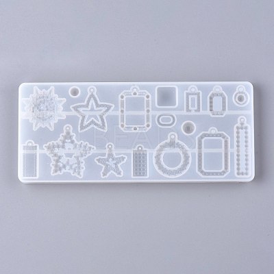 Mixed Shape Pendant Silicone Molds DIY-K031-01-1
