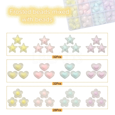 92Pcs 12 Style Transparent Acrylic Beads TACR-YW0001-54-1