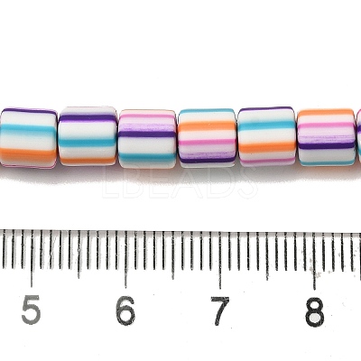 Polymer Clay Beads Strands CLAY-H006-01A-1