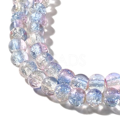 Crackle Glass Beads Strands X-CCG-C002-6mm-09-1