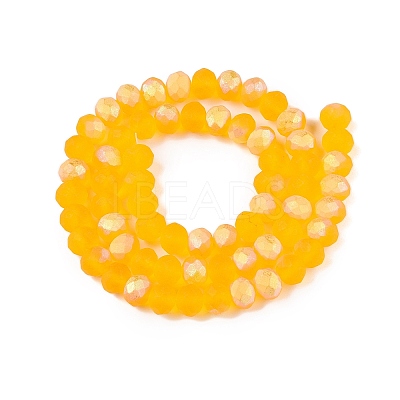 Transparent Glass Beads Strands EGLA-A044-T8mm-MB05-1